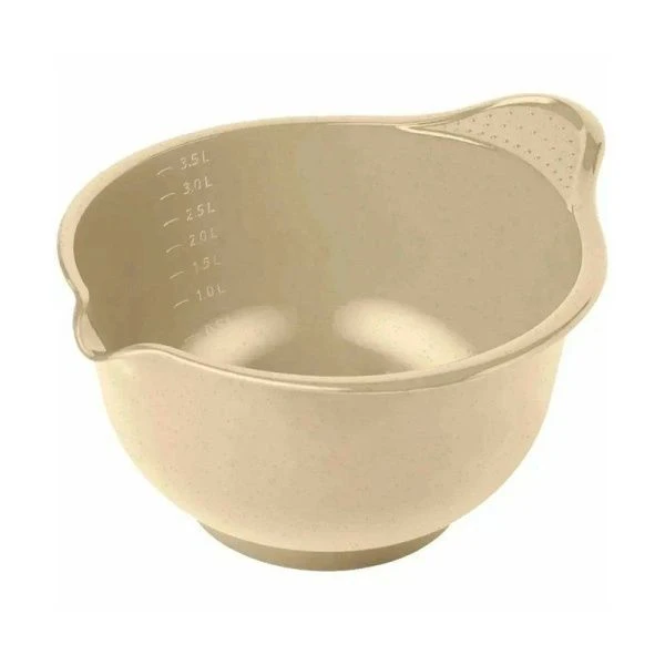 Миска для миксера 3,6л пластик МАДЕНА песочный беж С438ПБЕЖ (20)