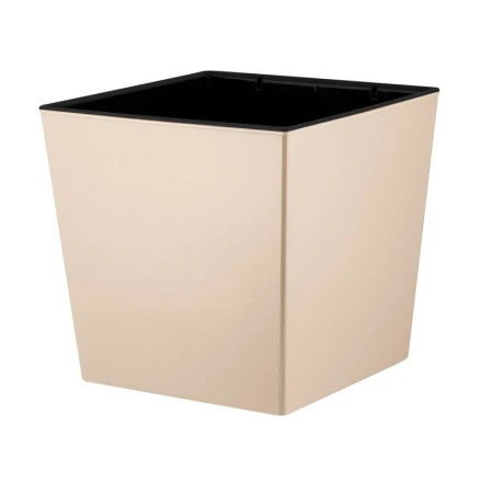 Горшок для цветов 11,6л 250*250мм пластик London Cube калифорнийский миндаль c дренажной вставкой