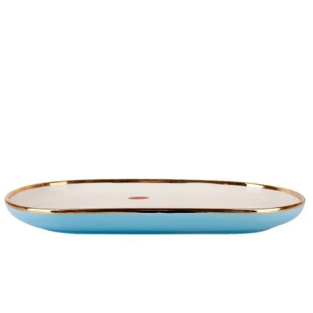 Блюдо 30*16,3*3см фарфор Royal line. Blue овальное (4/24)