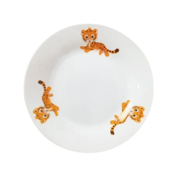 Тарелка детская мелкая 17,5см фарфор ТИГРЁНОК круглая (12/96)