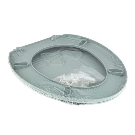 Сиденье на унитаз 45*37*3,2см пластик БАНТИК ментол 1018/104-404 (12/10)