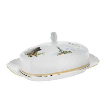 Масленка фарфор ОХОТА Бернадотт