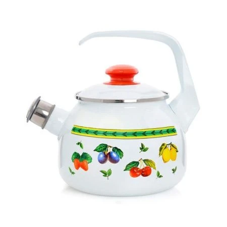 Чайник со свистком 2,5л эмаль ФРУКТОВОЕ АССОРТИ (4)