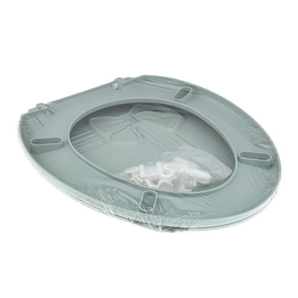 Сиденье на унитаз 45*37*3,2см пластик БАНТИК ментол 1018/104-404 (12/10)