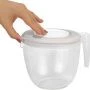 Емкость для миксера 1,9л пластик HELSINKI мерная с крышкой пепельный жемчуг (12)