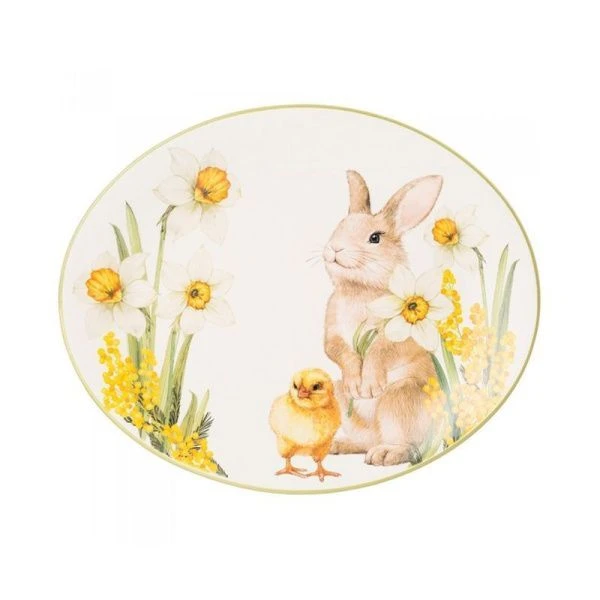 Блюдо 31,5*25,5*3см керамика Sunday овальное (18)