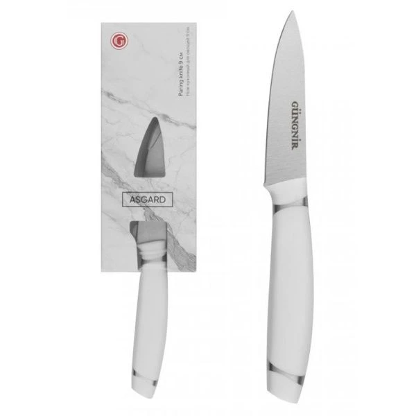 Нож для овощей 9см нерж.сталь с пласт.ручной ASGARD GR-KN-401(48)