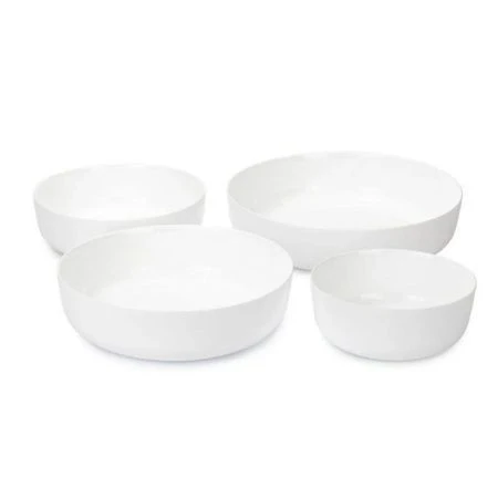 Формы для запекания набор 4пр 30/26/22/18см стекло жаропрочное ДИВАЛИ БЕЛ (2)