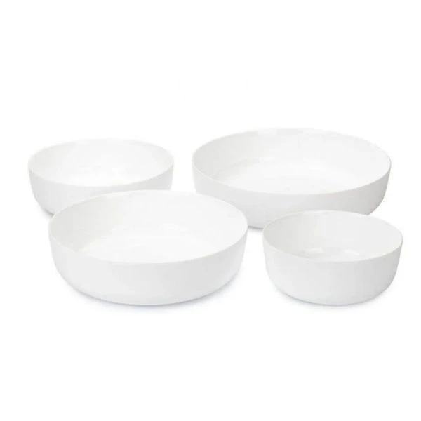 Формы для запекания набор 4пр 30/26/22/18см стекло жаропрочное ДИВАЛИ БЕЛ (2)