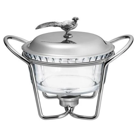 Мармит 1,3л нерж.сталь/стекло ОХОТА с крышкой (4)