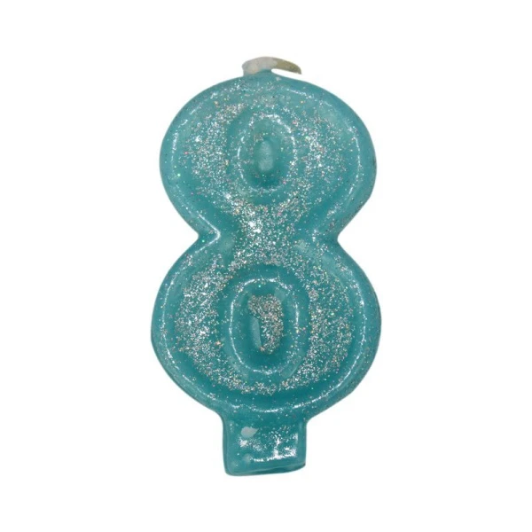 Свеча в торт парафин цифра 8 (32) ВЫВОД