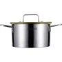 Кастрюля 4,5л h12см нерж.сталь Palermo со стекл.крышкой 22см 77-0522 (6)