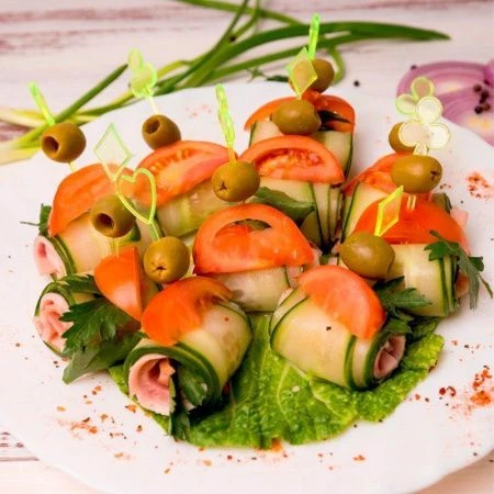 Шпажки для канапе 9см 35шт пластик КАРТА микс PATERRA (100)