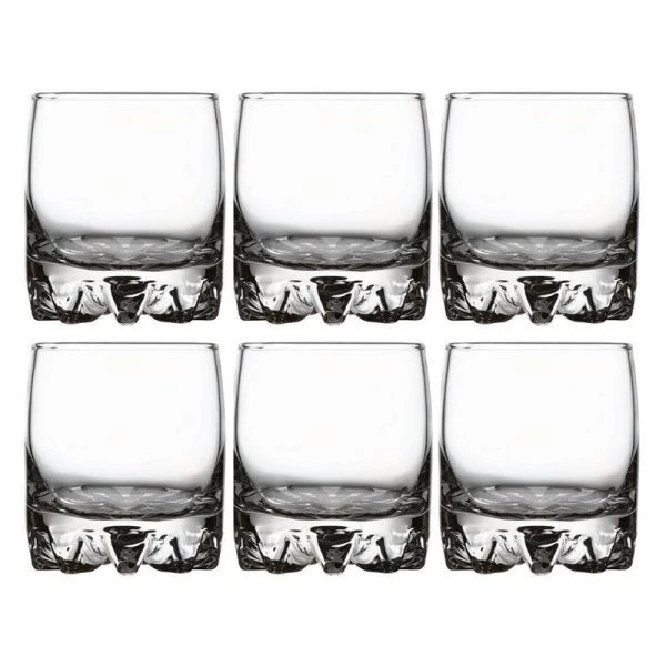 Стаканы для сока набор 6шт 200мл стекло СИЛЬВАНА (8)