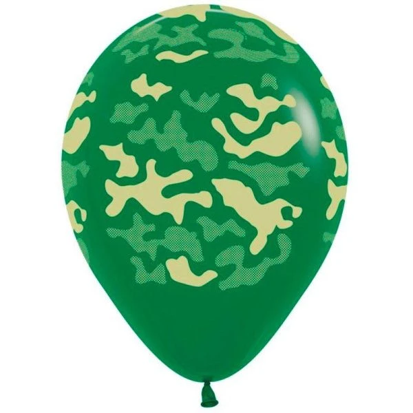Шар воздушный (набор 50шт) Камуфляж темно-зеленый пастель S