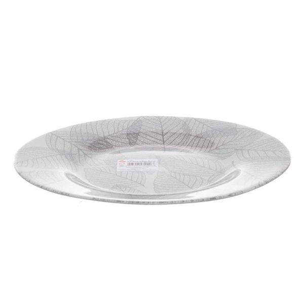 Тарелка мелкая 26см упрочненное стекло ГРАФИ обеденная (рис.29236B) (12)