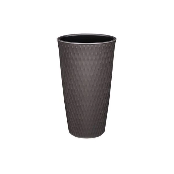 Кашпо 15,5л пластик Kerama серо-коричневый (6)