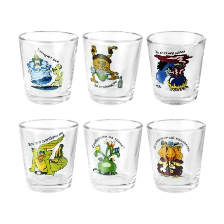 Набор барного стекла 7пр (графин, стопки 6шт)