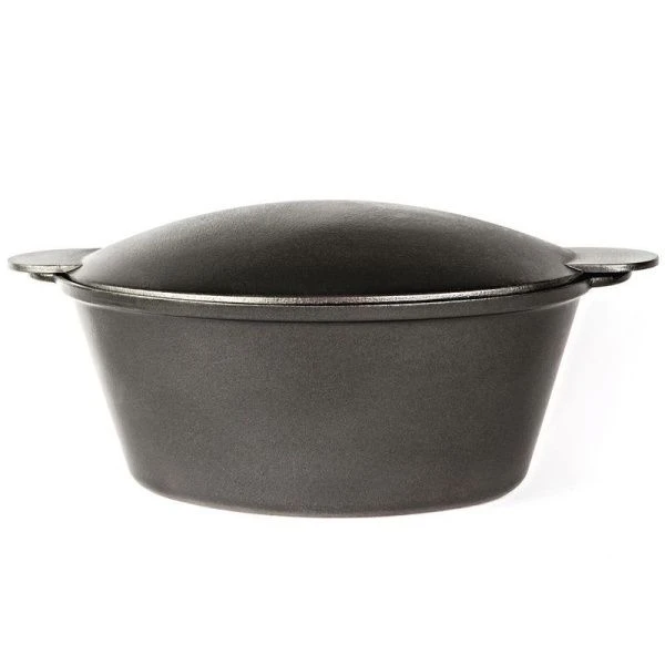 Утятница 4,5л алюминий АП с крышкой 2 литые ручки 15401 ТМ Алита (5)