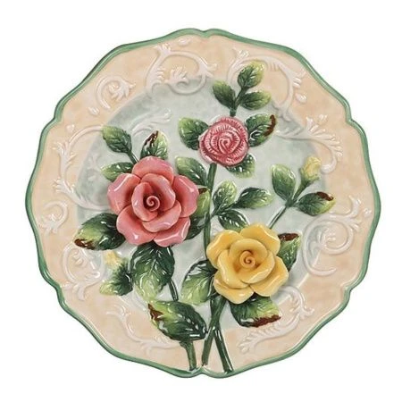 яяяТарелка декоративная настенная керамика 20см без подставки (24)