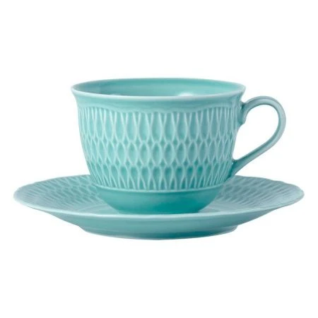 Чайный набор 2пр фарфор СОФИЯ БИРЮЗА на 1 персону 250мл 0884420/0880590 Sofia LB05 ВЫВОД