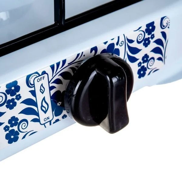 Плита газовая металл 2*2800Вт 2 конфорки белая EN-002 (4)