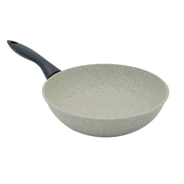 Сковорода 28см алюминий АП литая ПОВАР ЛЮКС Классическая каменная PLKB30128 (6)