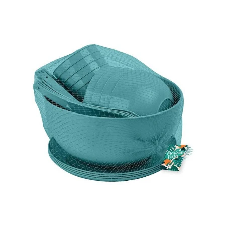 Набор для пикника 25пр на 4 персоны пластик Mexican fresh (24) ВЫВОД