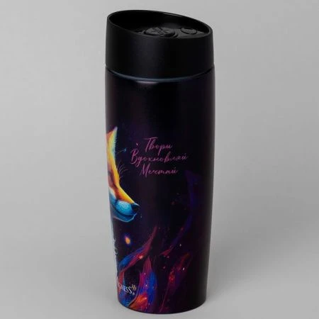 Термос 360мл нерж.сталь/пластик ЛИСА (24)