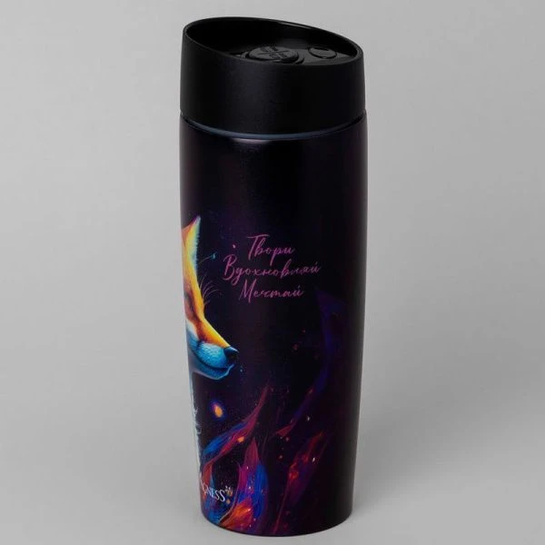 Термос 360мл нерж.сталь/пластик ЛИСА (24)