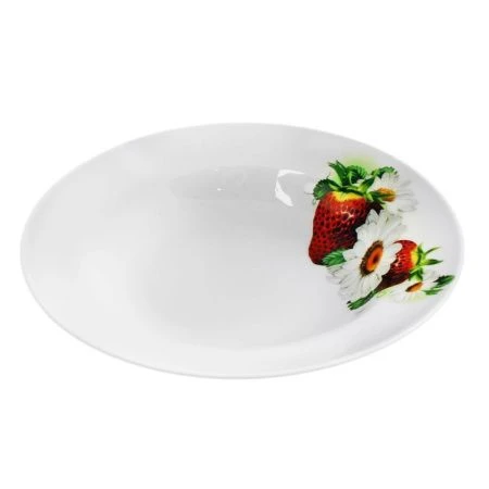 Тарелка глубокая 20см фарфор СОЧНАЯ КЛУБНИКА Идиллия (20)