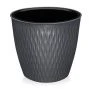 Кашпо 2,3л пластик Kerama графитовый (36)