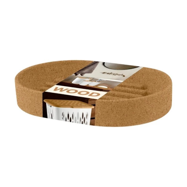 Мыльница 12*8,3*2см пластик Keeplex Wood (23)