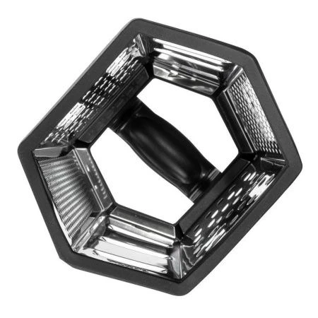 Терка 6 гранная 13*14,6*23см нерж.сталь SHAM с пласт.контейнером (12)