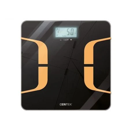 Весы напольные электронные стекло до 180кг Centek CT-2431 SMART Фитнес, 26*26см, LCD-дисплей (8)