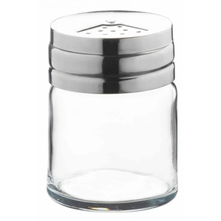Емкость для специй 115мл стекло БЕЙСИК с метал. крышкой (24)