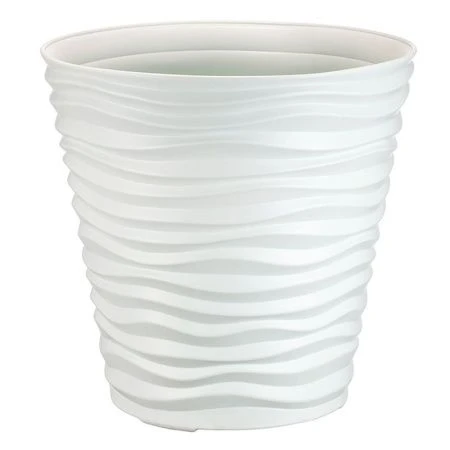 Кашпо 50л d460мм h450мм пластик ДЮНА Белый (3)