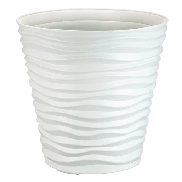 Кашпо 50л d460мм h450мм пластик ДЮНА Белый (3)