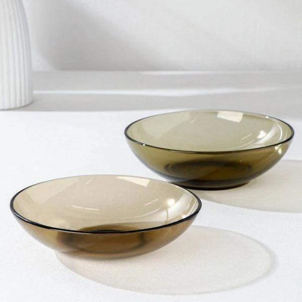 Столовый набор 44пр стекло BASILIСO дымка подар.уп. (1)