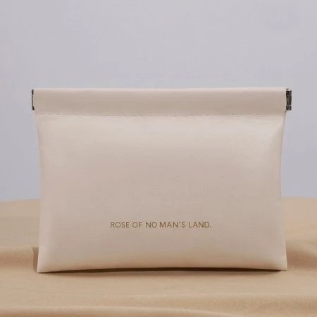 Косметичка полимер/текстиль 18*13см на магните BGCO бежевая XN-002W (400)