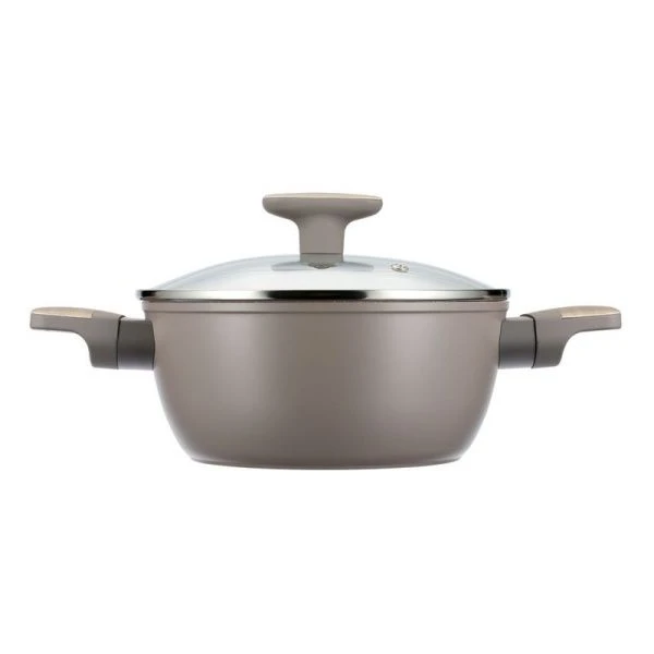 Кастрюля 3л литой алюминий АП LATTE со стекл.крышкой 22см индукция 93-AL-LT-4-22 (6)