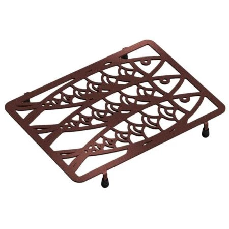 Подставка под горячее 2,2*19,9*15,1см металл коричневый 300-103Br