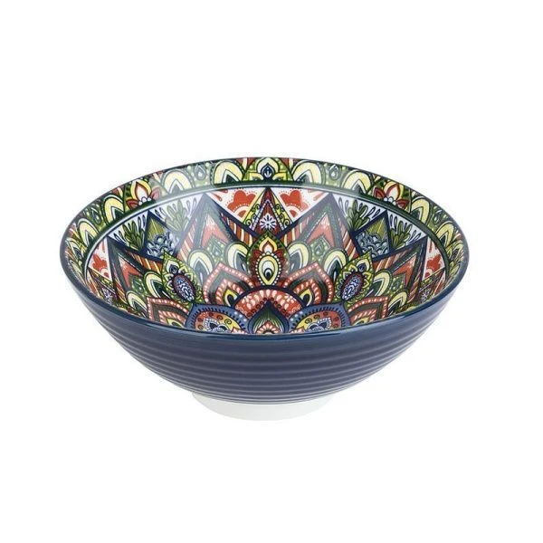 Салатник 20,5см 1200мл фарфор ARABESQUE синий (24)