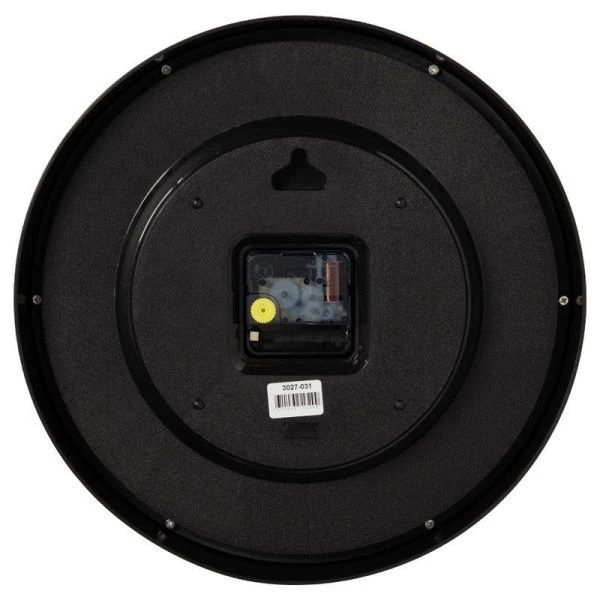 Часы настенные 30см пластик РУБИН Светящиеся черный (10)