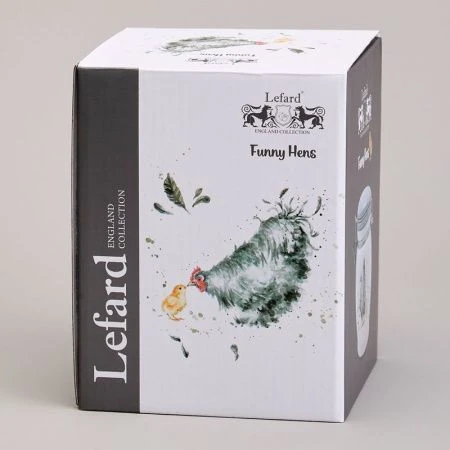 Банка для сыпучих продуктов 700мл 11,5*15см керамика FUNNY HENS (24)