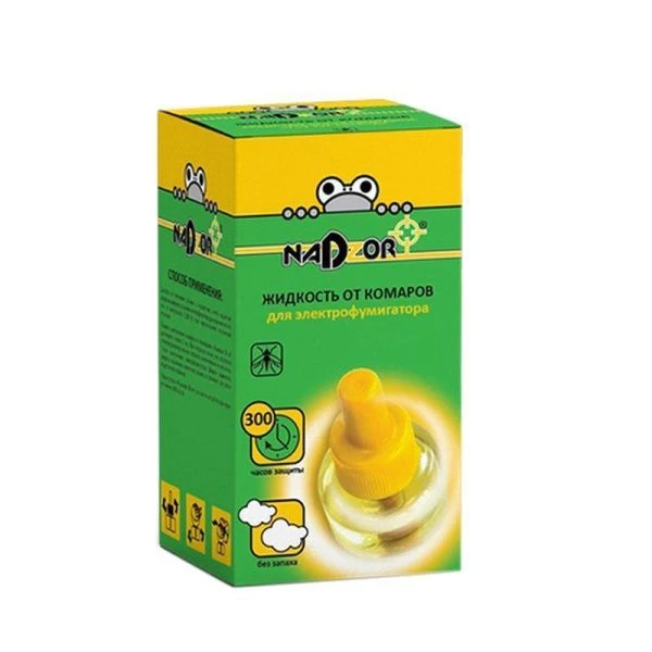 Жидкость от комаров для фумигатора 30мл без запаха (действие 30ночей) Nadzor (24)