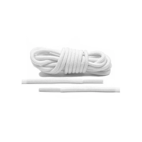 Шнурки круглые 120см d5мм (пара) белые (250)