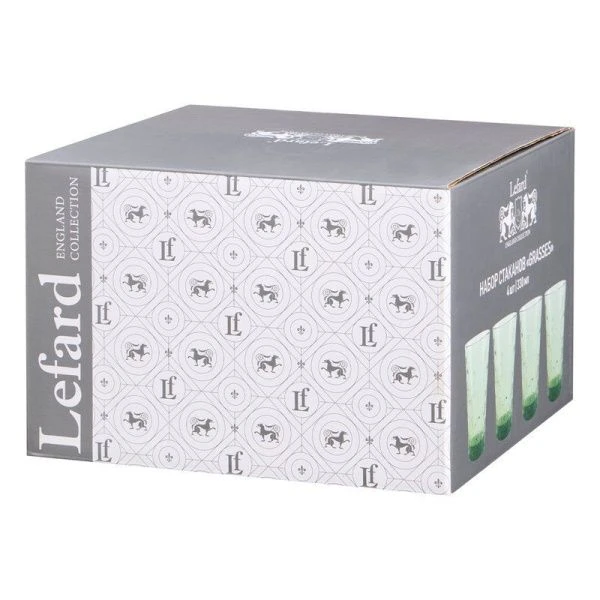 Стаканы набор 4шт 330мл 12,5см стекло GRASSES (6)