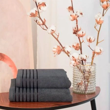 Полотенце махровое 30*50см Бриз серо-коричневый ВЫВОД