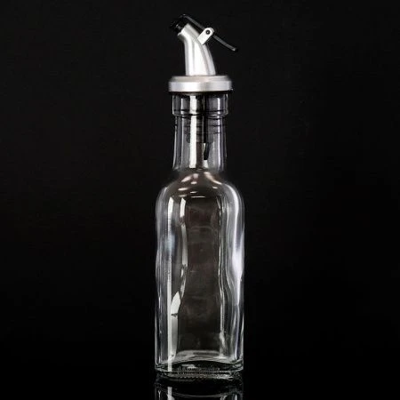 Бутылка для масла 200мл стекло с мет.дозатором FY-6 (100)